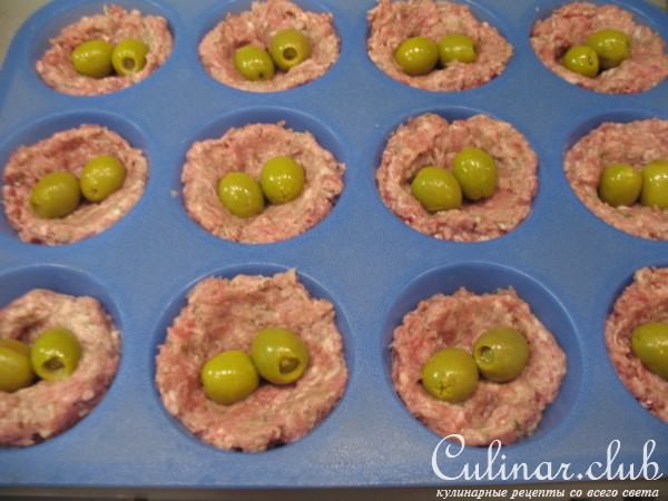 Мясные "маффины" с начинкой