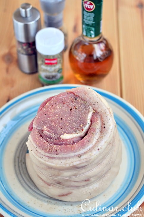 Запеченный свиной рулет (Arista in porchetta)