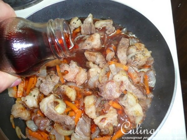 Свинина с гранатовым соком