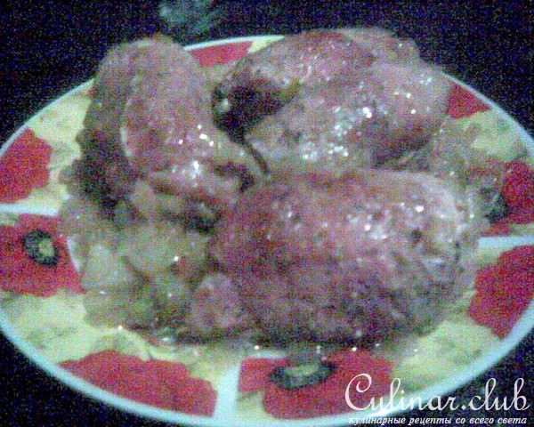Свиные рулетики с пряной яблочной начинкой