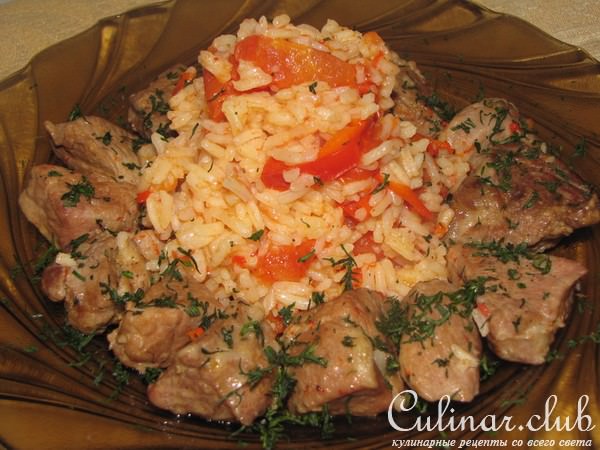 Свинина с рисом по-сербски