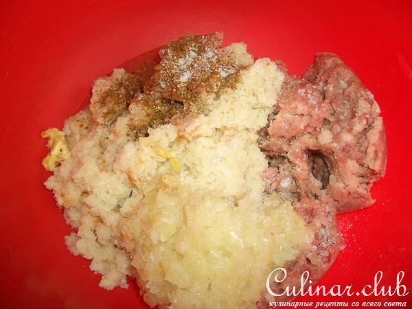 Шарики из говядины с овощами