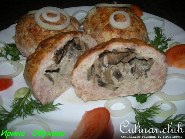 Мясные маффины с сюрпризом