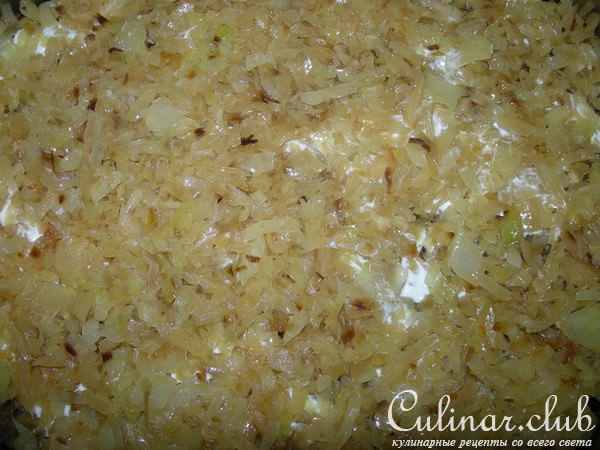 Запеканка с капустой и фаршем