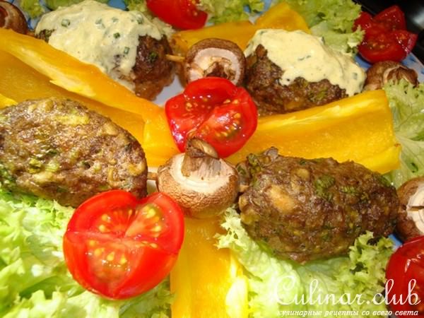 Мини-кебабчики баклажаново-мясные