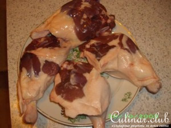 "Синяя птица" (окорочка утки с красной капустой)