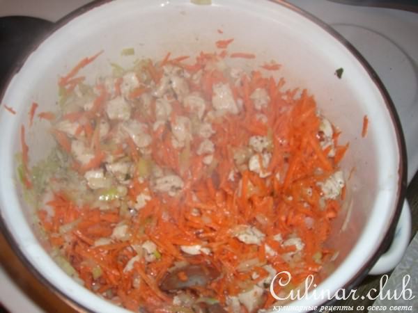 Плов рыжик с филе курицы