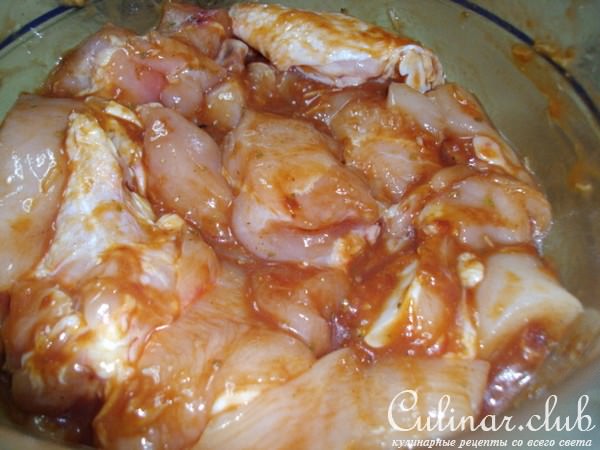 Куриные наггетсы, замаринованные в яйце и чесноке