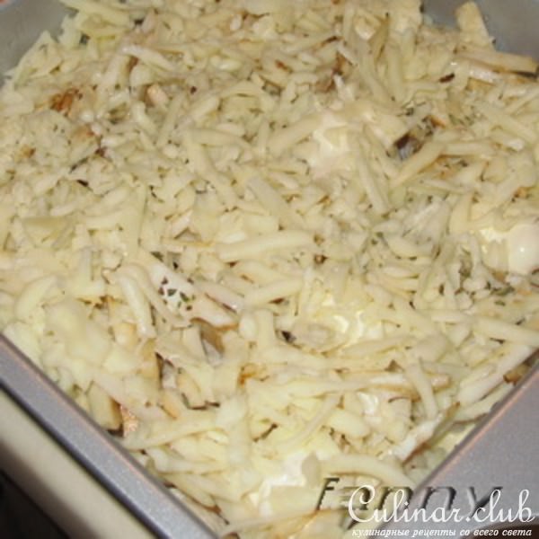 Запеканка из корневого сельдерея с курицей