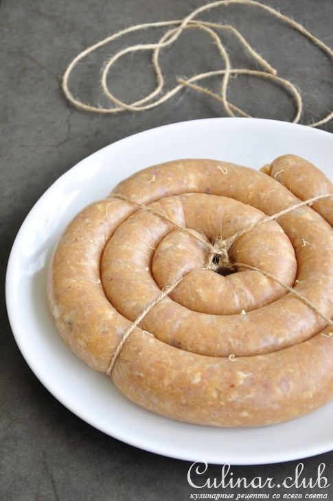 Ароматная куриная колбаса