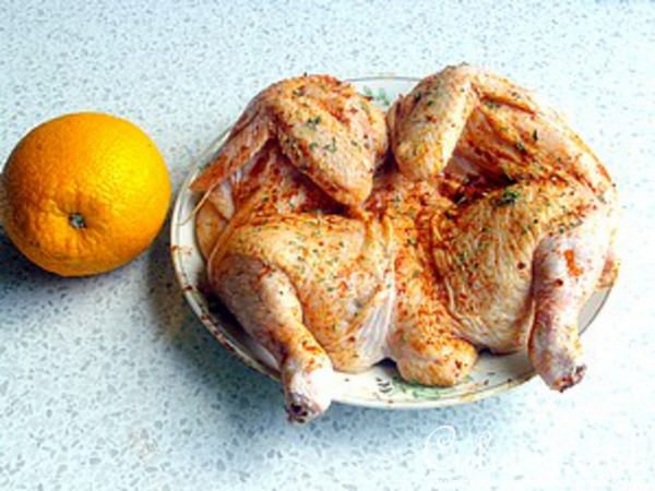 Курица под апельсиновым соусом