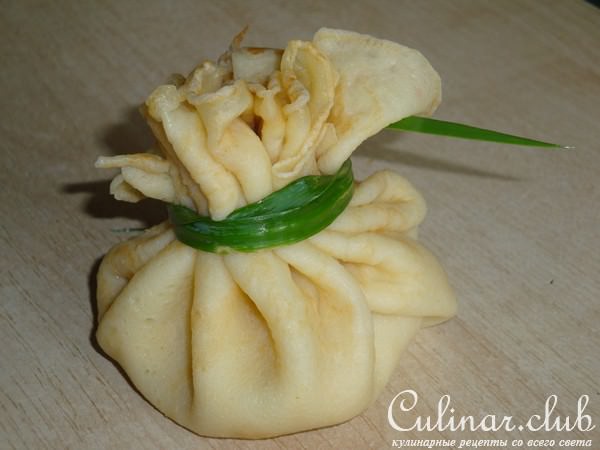 Блинные мешочки с начинкой