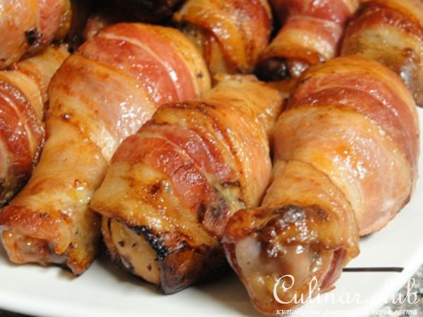 Куриные ноги в чулках из бекона ! ! !