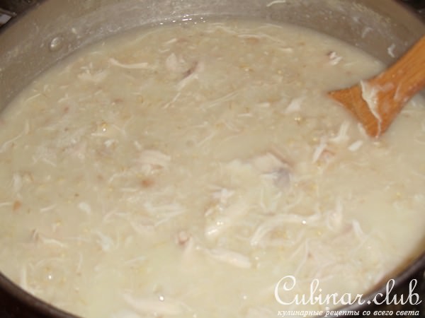 Ариса (Harisa, каша из курицы и пшеницы)