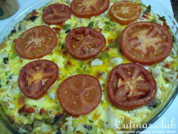Страта с курицей и овощами (дуэль)