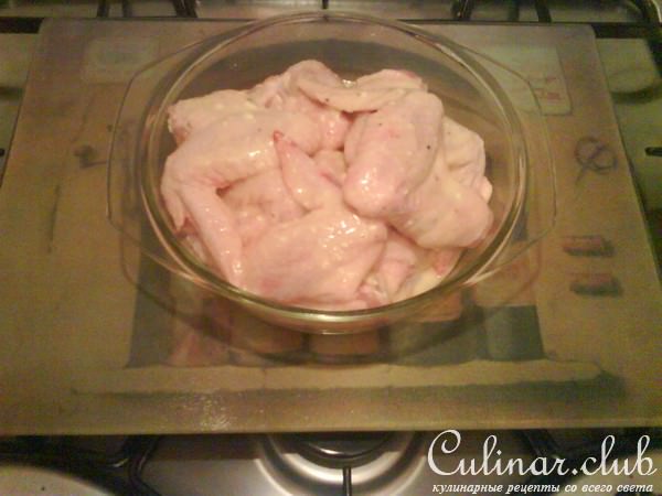 Треугольники из куриных крылышек в медово-лимонном маринаде (возможно вариант) + вариант подачи