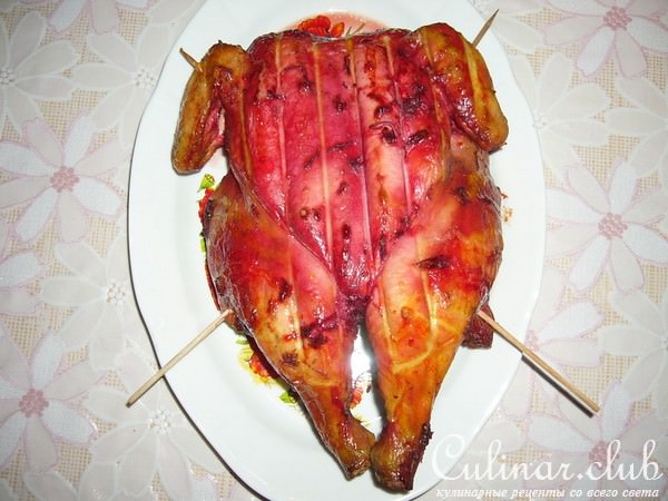 Розовая курица и новая поза без чая и церемоний симбиоз двух рецептов