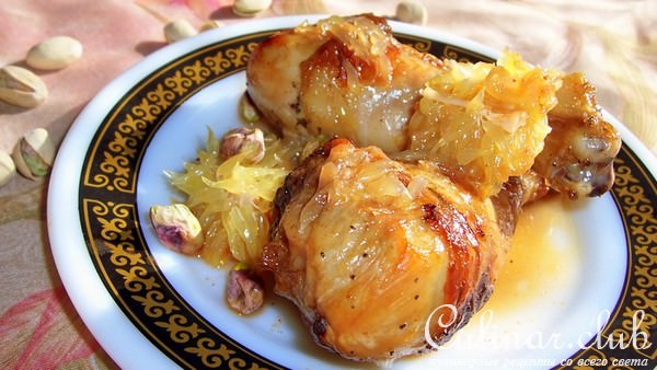 Куриные голени маринованные в ананасовым соке
