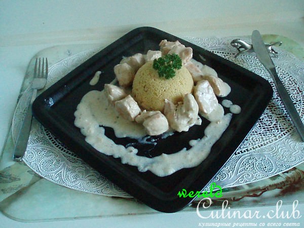 Курочка в сливках с кардамоном