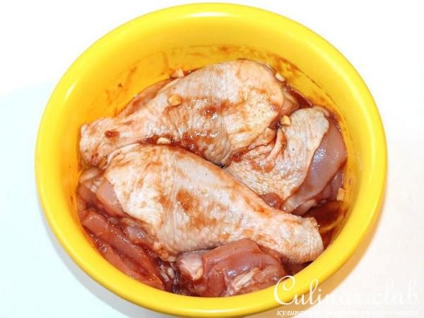 Румяная курочка, приготовленная в мультипечи Philips