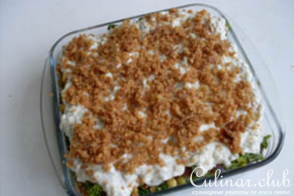 Горбуша запеченная с брокколи и соусом