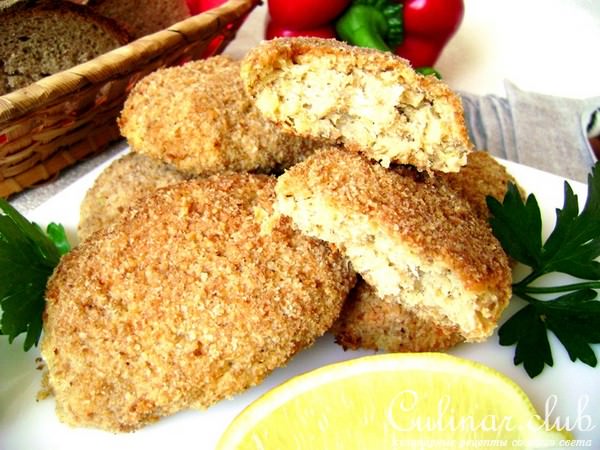 Рыбные котлеты-пикантные -с сыром и копченой паприкой.