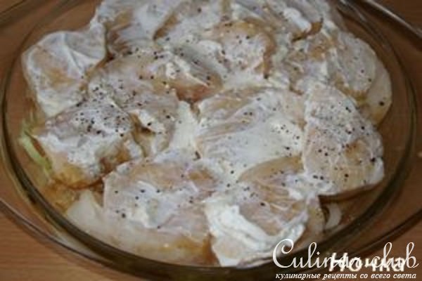 Рыба масляная в банановой шубке