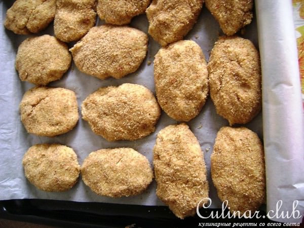 Рыбные котлеты-пикантные -с сыром и копченой паприкой.