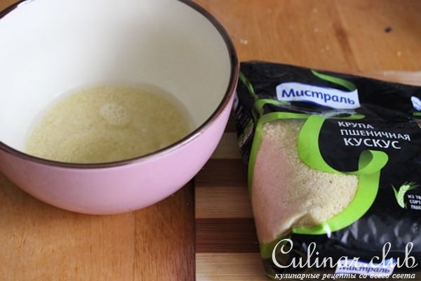 Лещ фаршированный кускусом