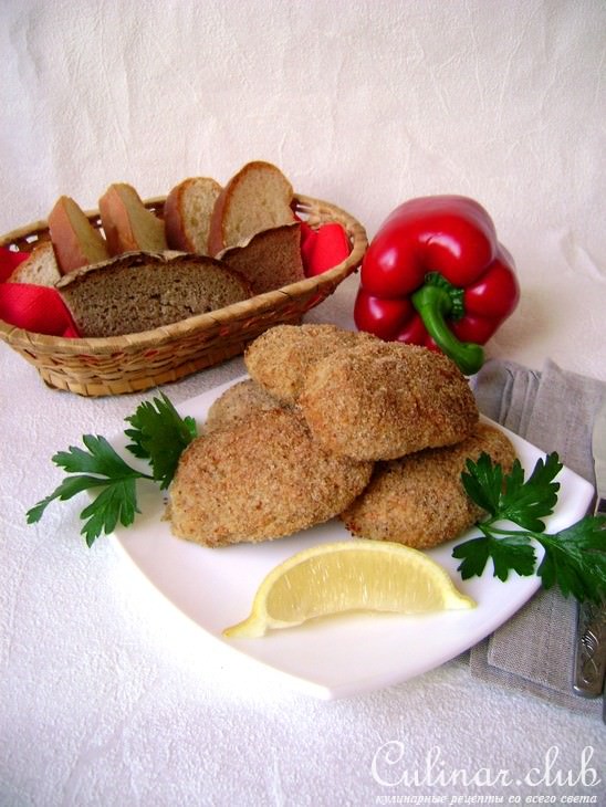 Рыбные котлеты-пикантные -с сыром и копченой паприкой.
