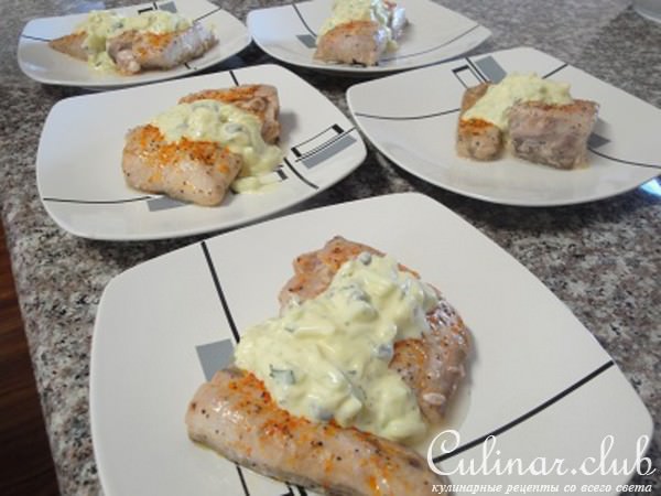 Запечённая Рыба под Огуречным Соусом ! ! !
