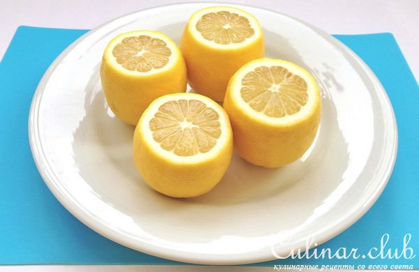 Лимоны с салатом из тунца. Limoni ripieni al tonno