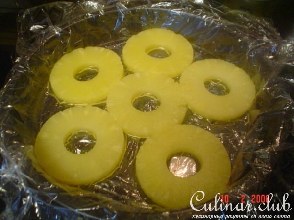 Pineapple upside down cake (" Ананасовые вверхтормашки")