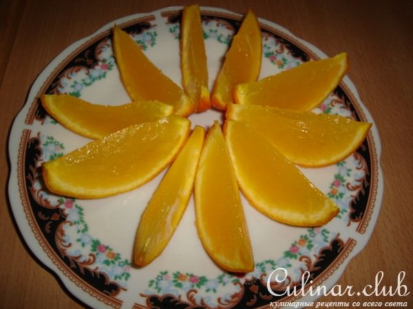 Желе в апельсине