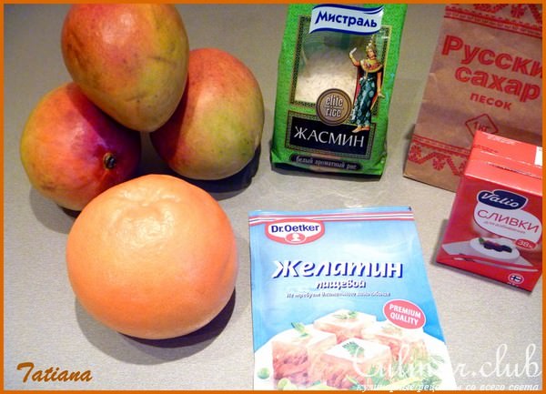 Сливочный РИС в МАНГОВЫХ чашечках