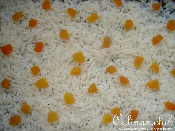 Тыквенная запеканка с творогом и рисом