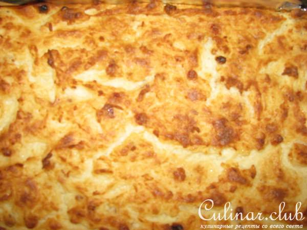 Запеканка рисово-творожная с изюмом.