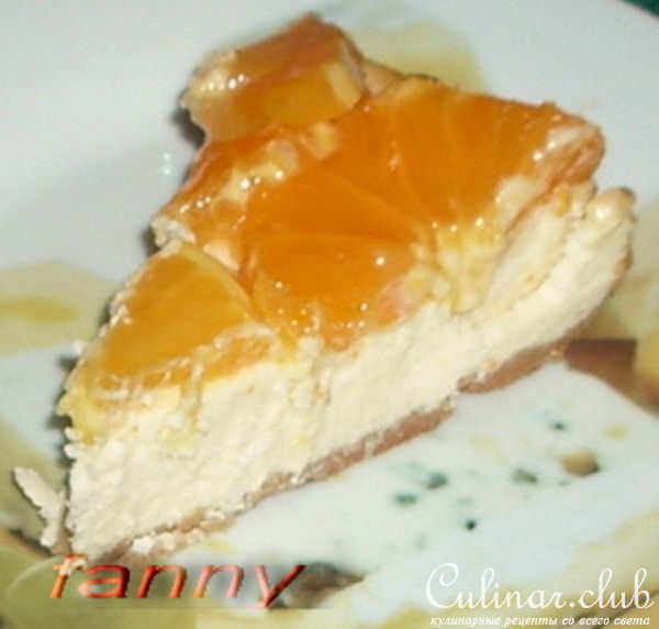 Чизкейк с апельсинами (Cheese cake alle arance)