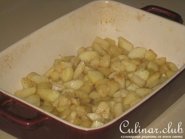Яблочно-ананасовый крамбл