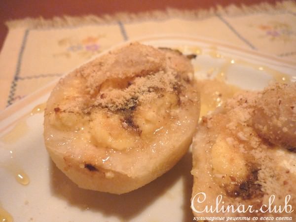 Груши запеченные с творогом