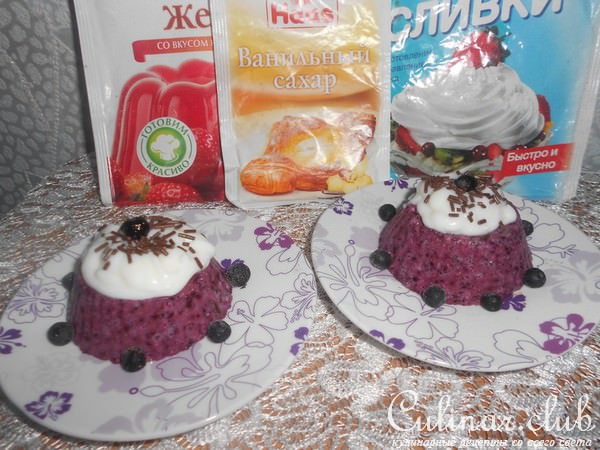 Черничный десерт