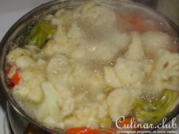 Брокколи, цветная капуста жаренные