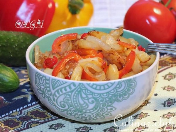Картофель по китайски c перцем