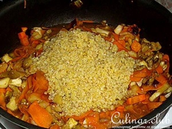Баклажаны с булгуром