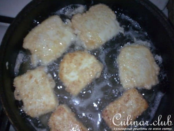сыр жареный с семгой