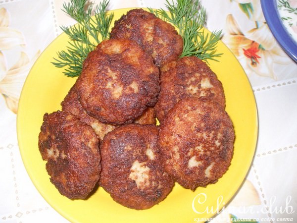 Котлетки к окрошечке картофельно-мясные