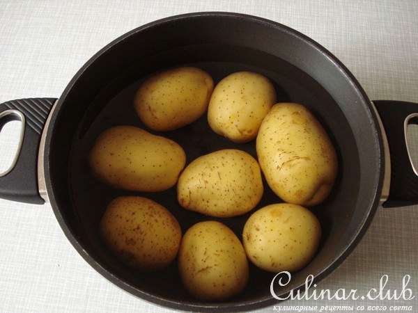 Фаршированный картофель "Лодочки"