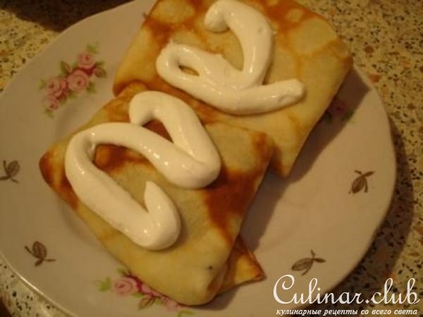 блины с мясной начинкой