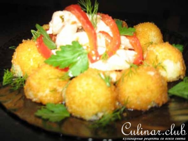 Куриное рагу с катофельными шариками