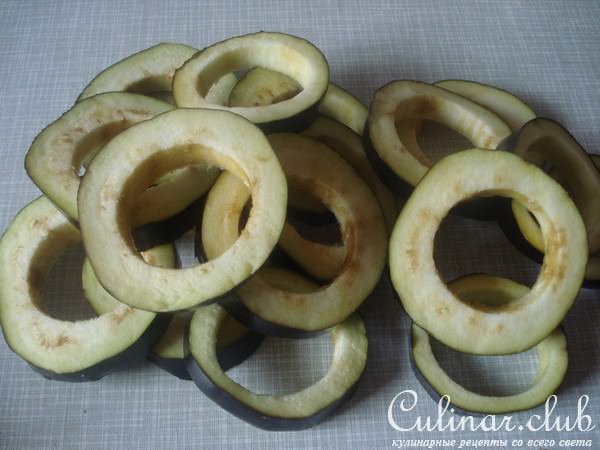 Баклажаные кольца с фаршем